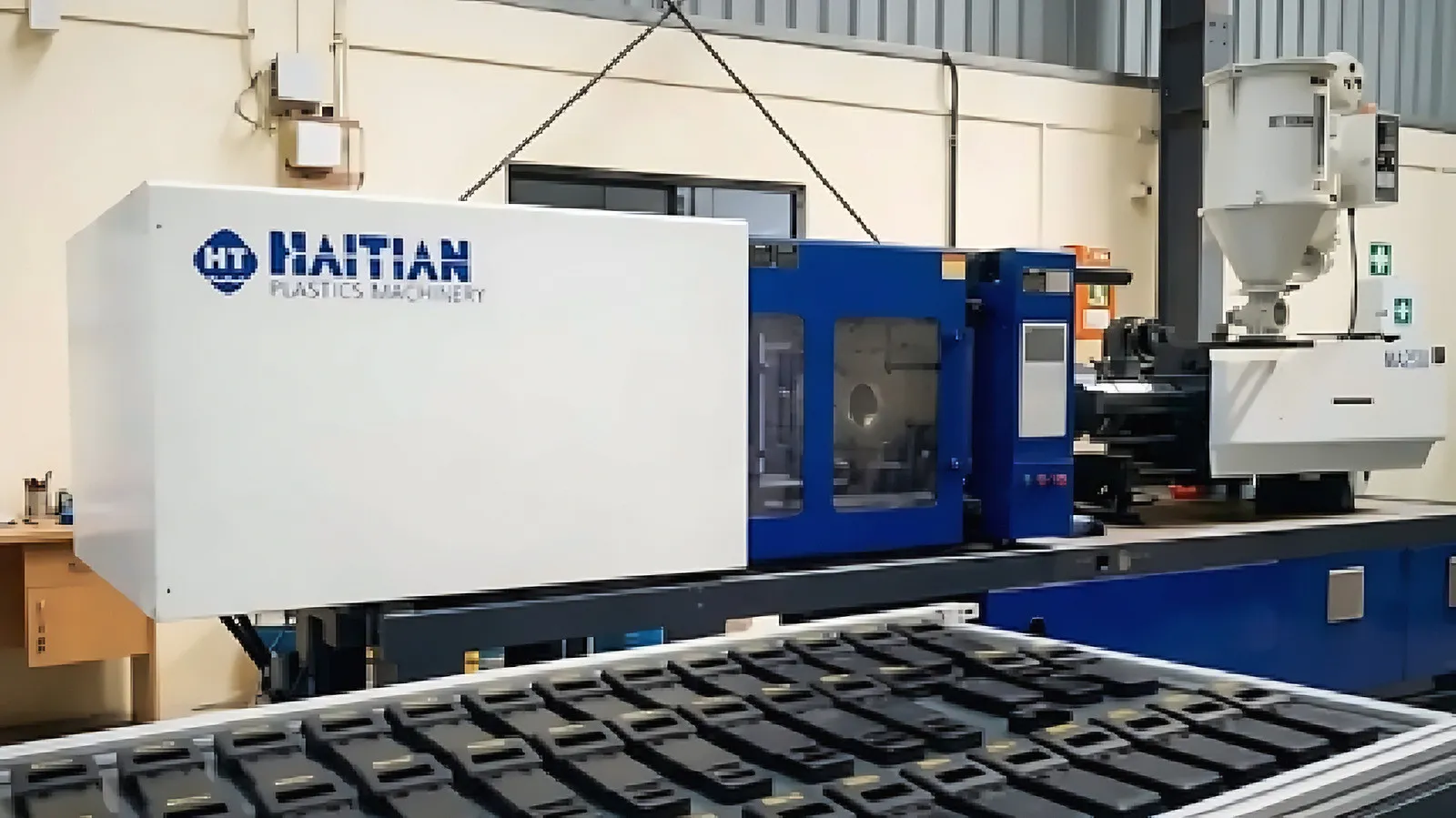 Haitian 250-tonne injection moulding machine on the AURO3D shop floor